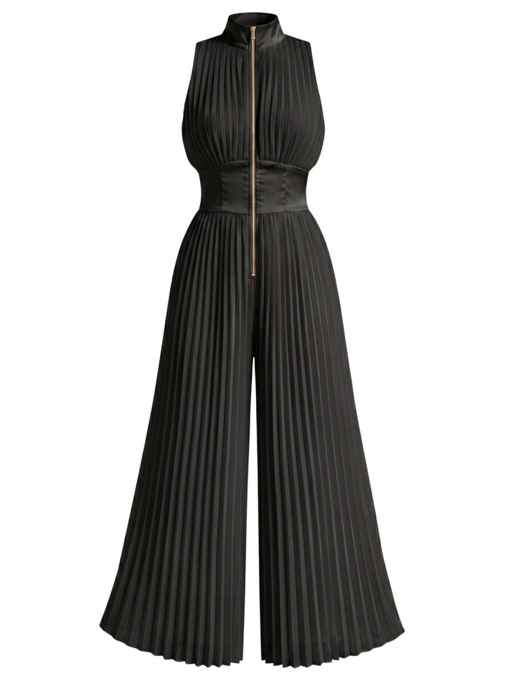White 1950s Halter Vintage Classic Jumpsuit