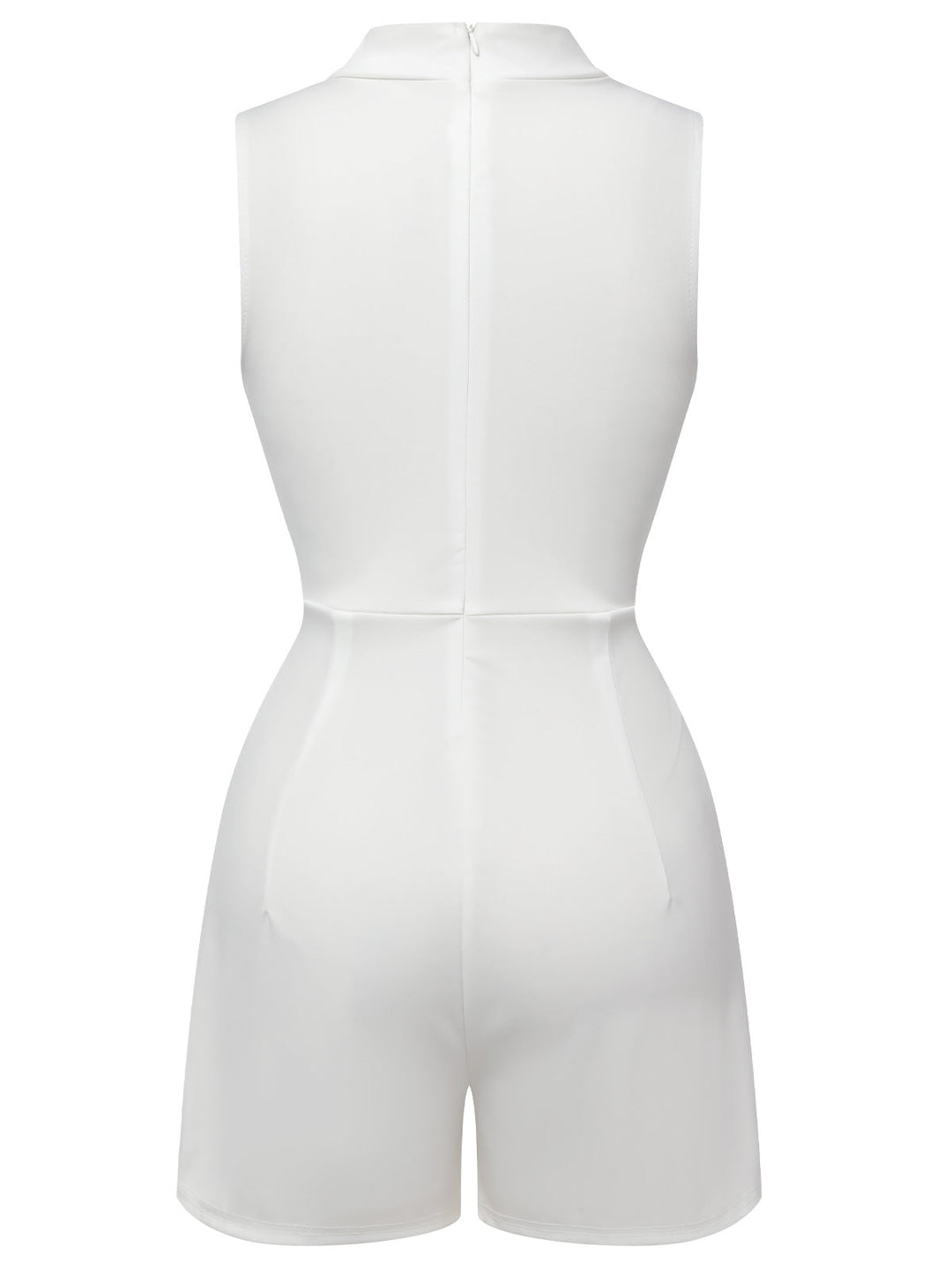 1950s Mock Neck Floral Embroidered Cutout Romper, vintage romper, retro jumpsuit - perfect for women who love vintage and retro fashion