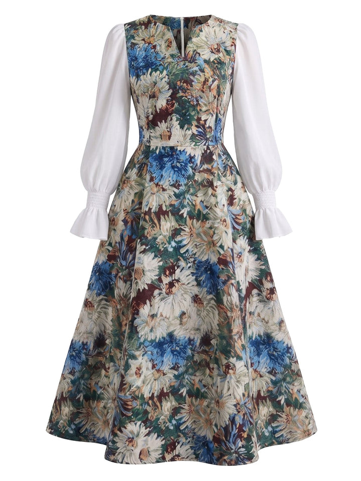 Multicolor 1950s Vintage Retro Dress 3