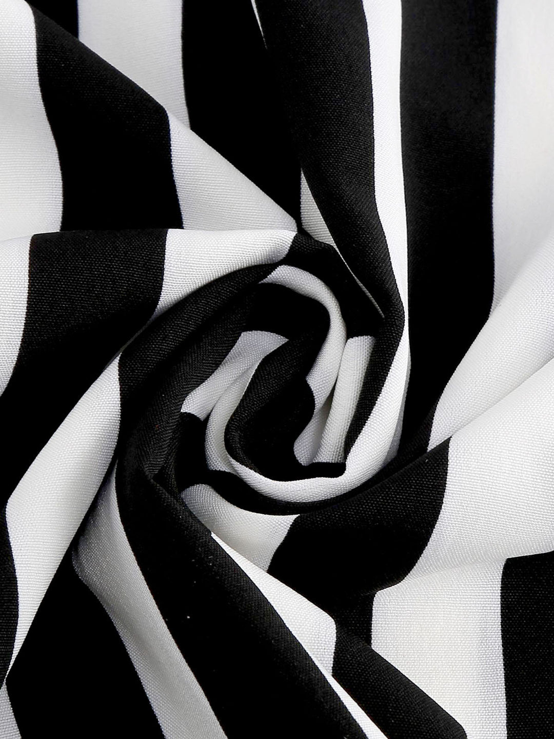 1950s Peter Pan Collar Black &amp; White Stripes Dress — the kind of 1950s dress that makes strangers smile
