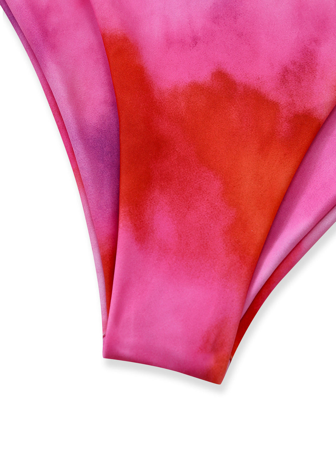 Pink 1950s Gradient Halter Tankini Set &amp; Asymmetric Cover-Up - vintage fashion, retro style