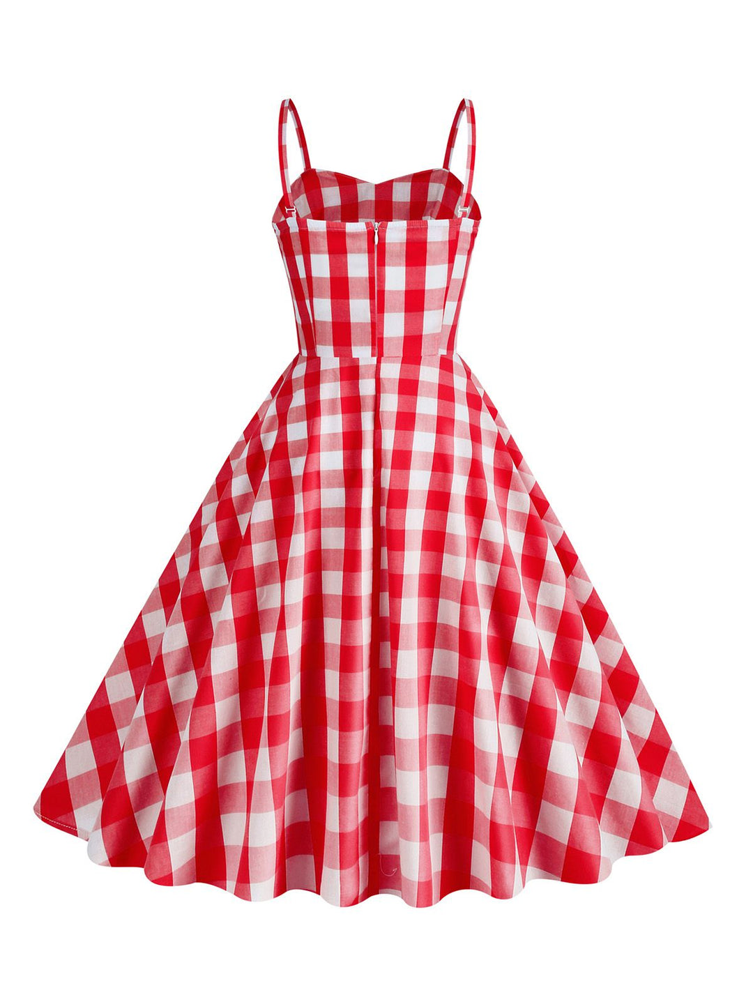 1950s Plaid Strap Cotton Swing Dress: timeless style reimagined