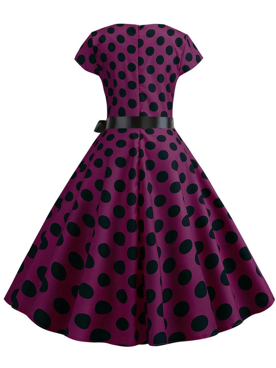 1950s Polka Dot Cap Sleeved Dress, vintage dress, retro fashion, rockabilly, pin-up fashion - perfect for women who love vintage and retro fashion