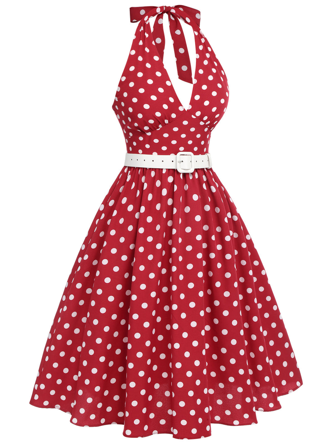 1950s Polka Dot Halter Dress | 1950s | vintage dress, retro fashion
