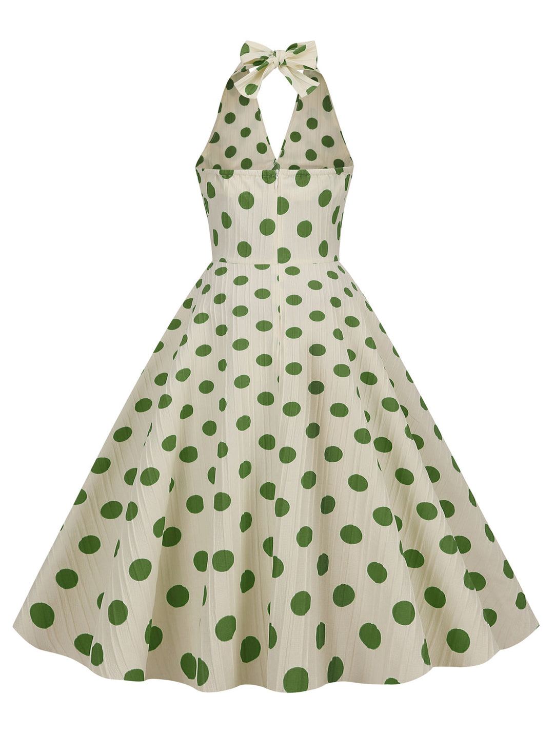 1950s Polka Dot Halter Swing Dress: timeless style reimagined