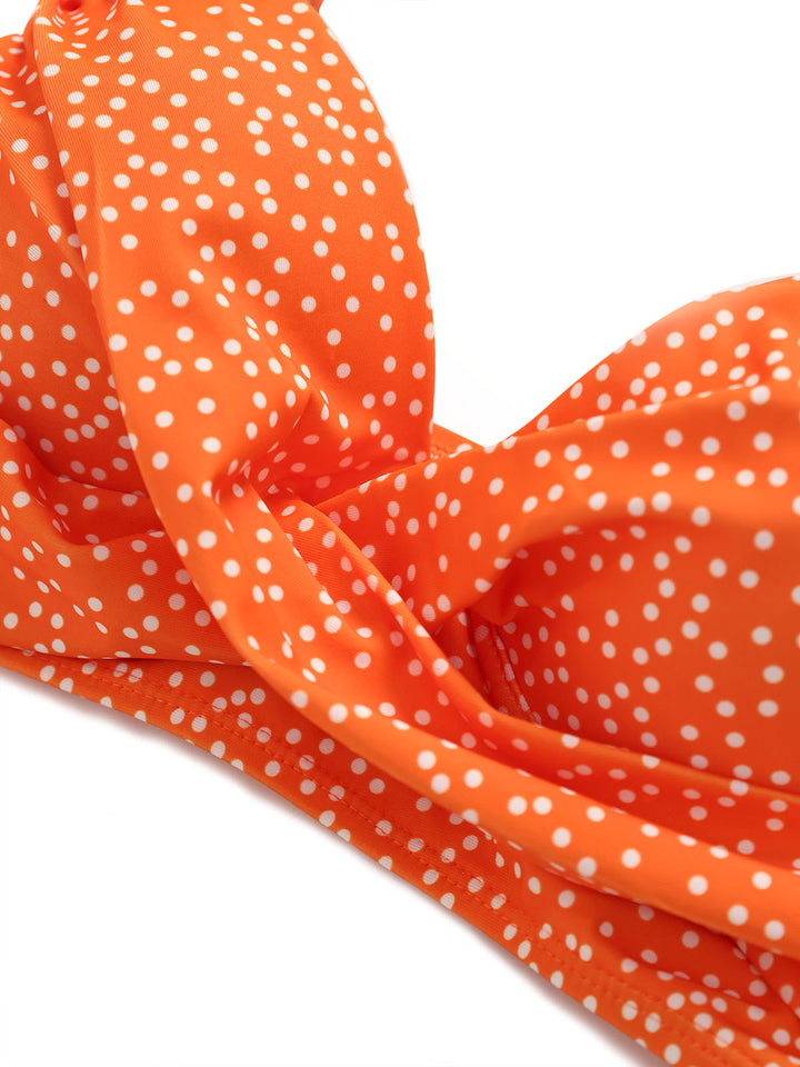 1950s Polka Dot Underwire Tankini Set 9