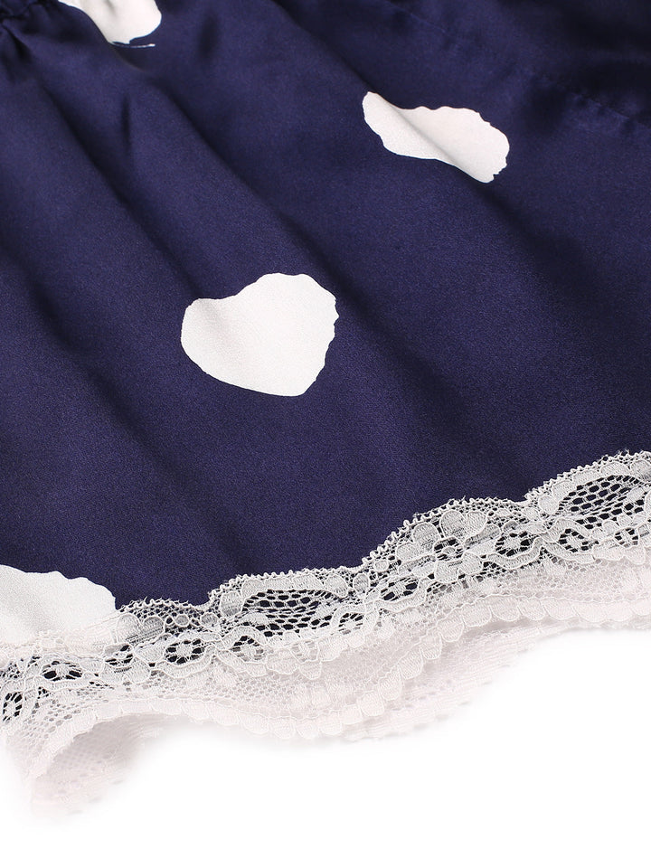 Polka Dot Lace Camisole Sleepwear — jazz-age spirit for her morning coffee