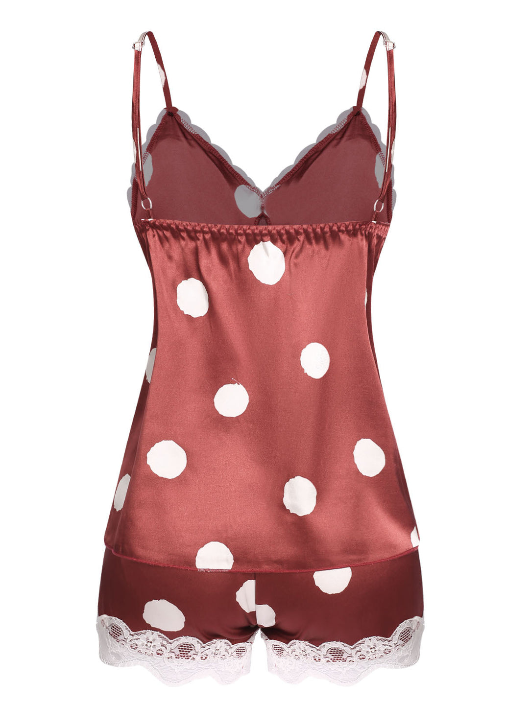 This Polka Dot Lace Camisole Sleepwear brings soul to her everyday