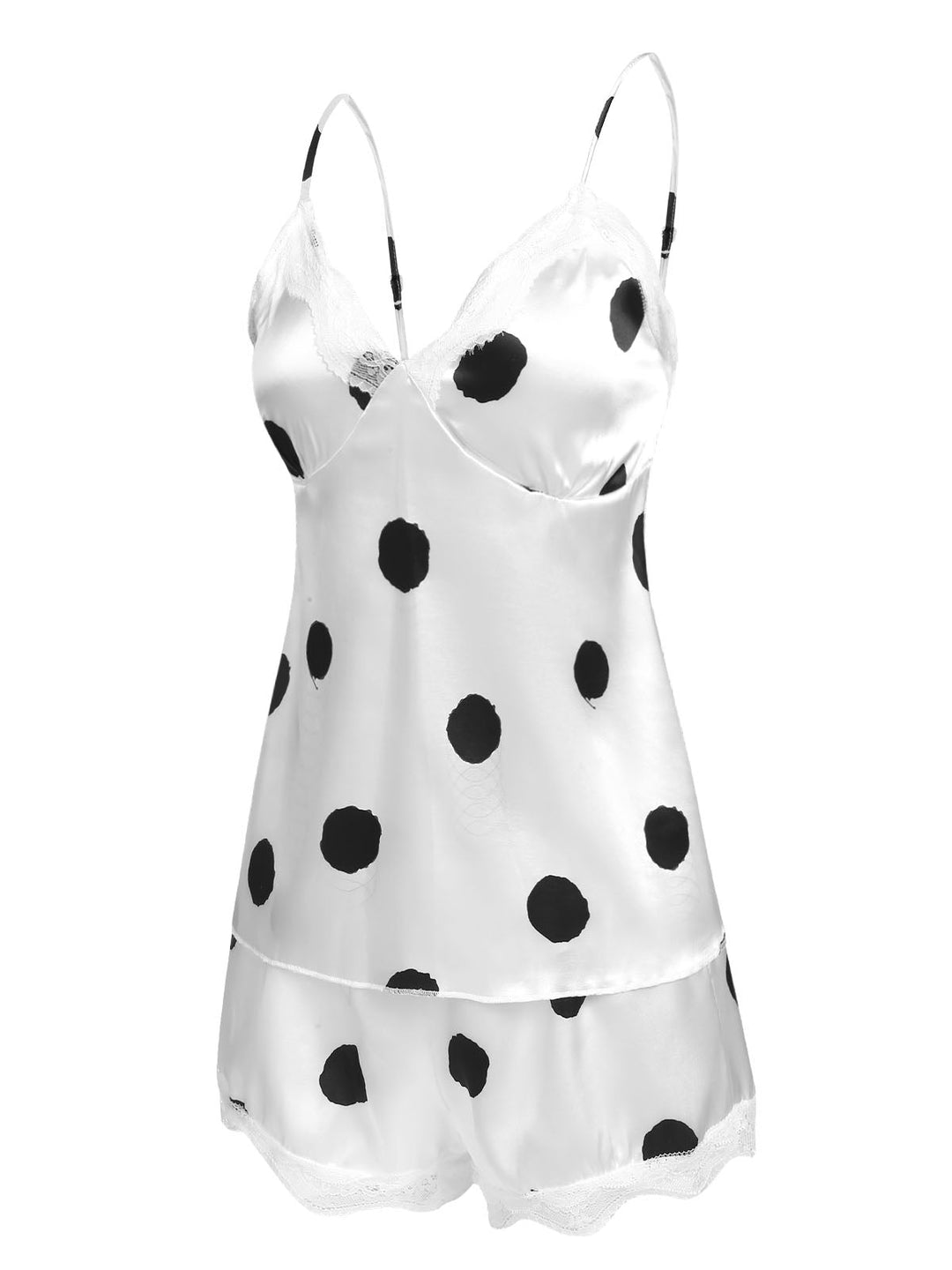 Polka Dot Lace Camisole Sleepwear: a classic that whispers rather than shouts