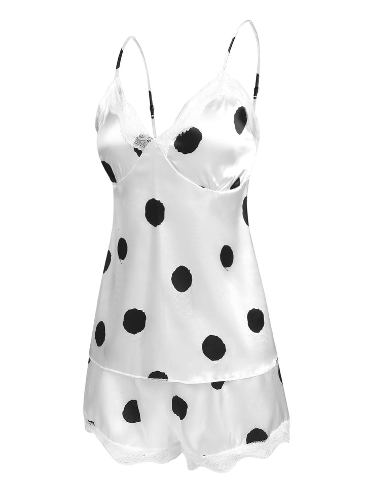 Polka Dot Lace Camisole Sleepwear: a classic that whispers rather than shouts
