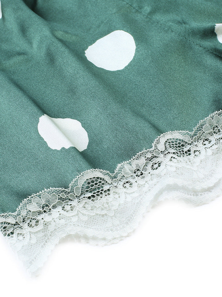 Polka Dot Lace Camisole Sleepwear — elegance she can wear anywhere