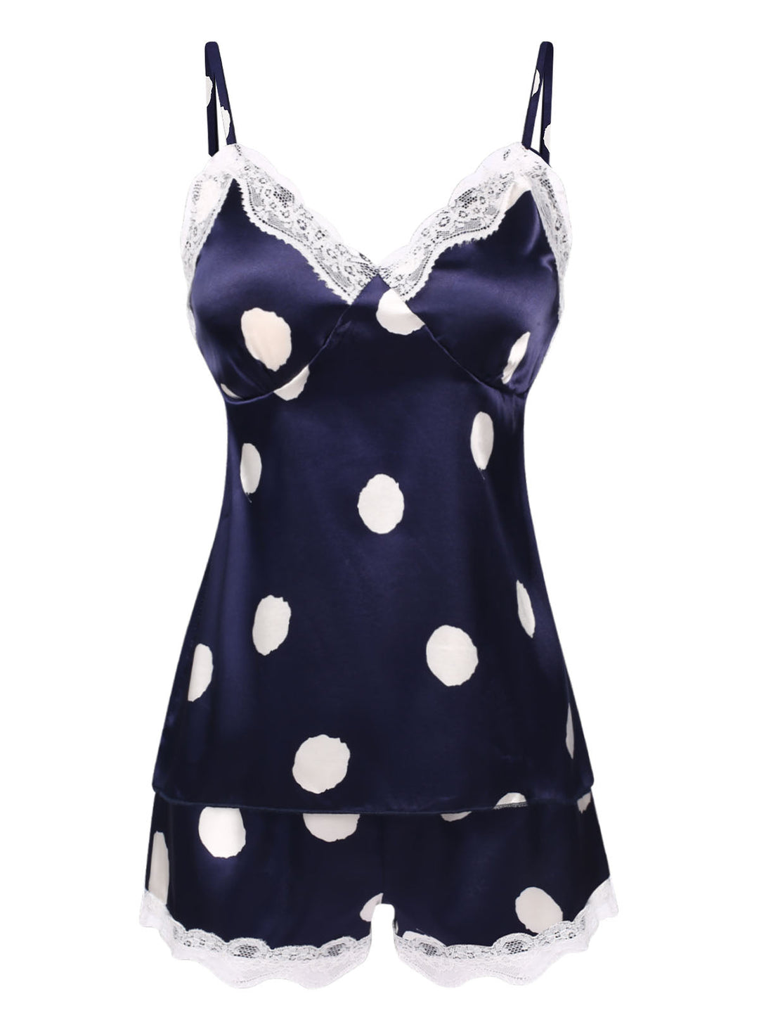 Polka Dot Lace Camisole Sleepwear, vintage fashion, retro style - perfect for women who love vintage and retro fashion