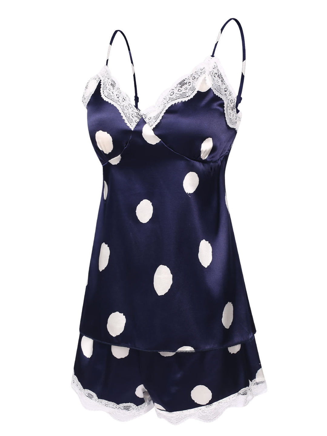 Polka Dot Lace Camisole Sleepwear: a classic that whispers rather than shouts