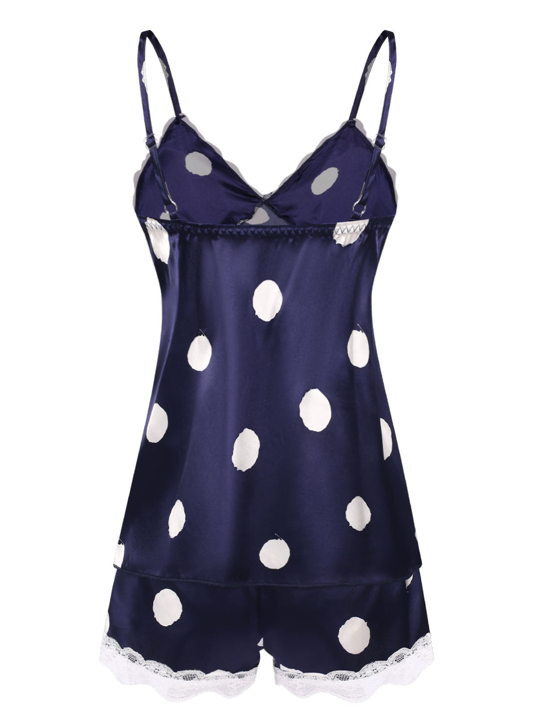 This Polka Dot Lace Camisole Sleepwear brings soul to her everyday