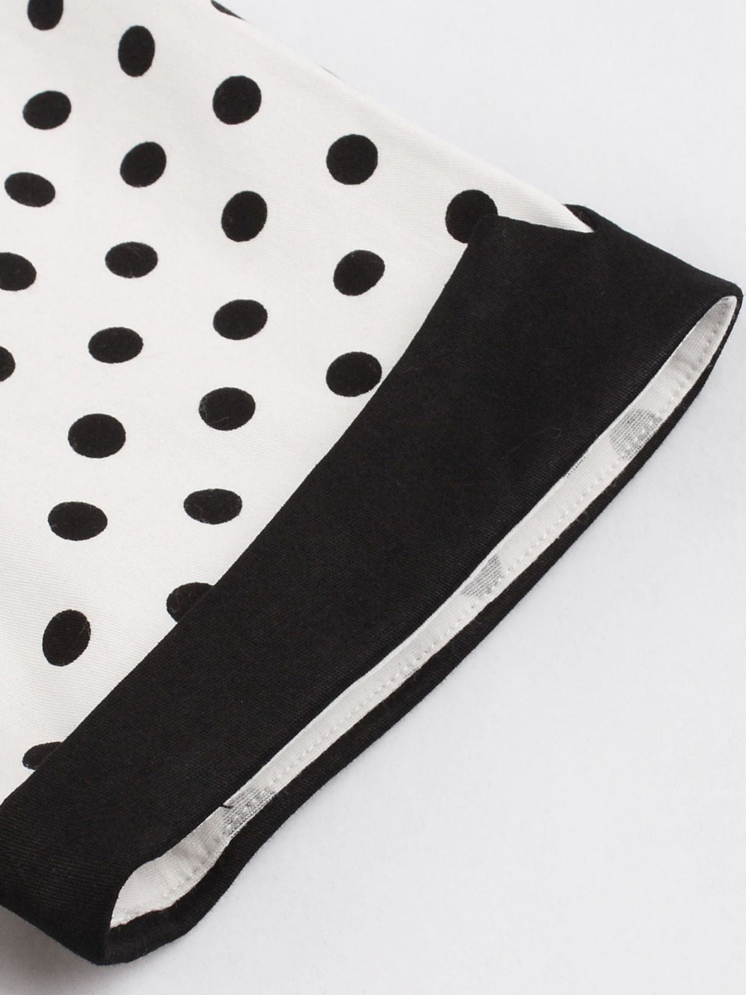 1950s Polka Dot Patchwork Swing Dress — vintage elegance for the modern woman