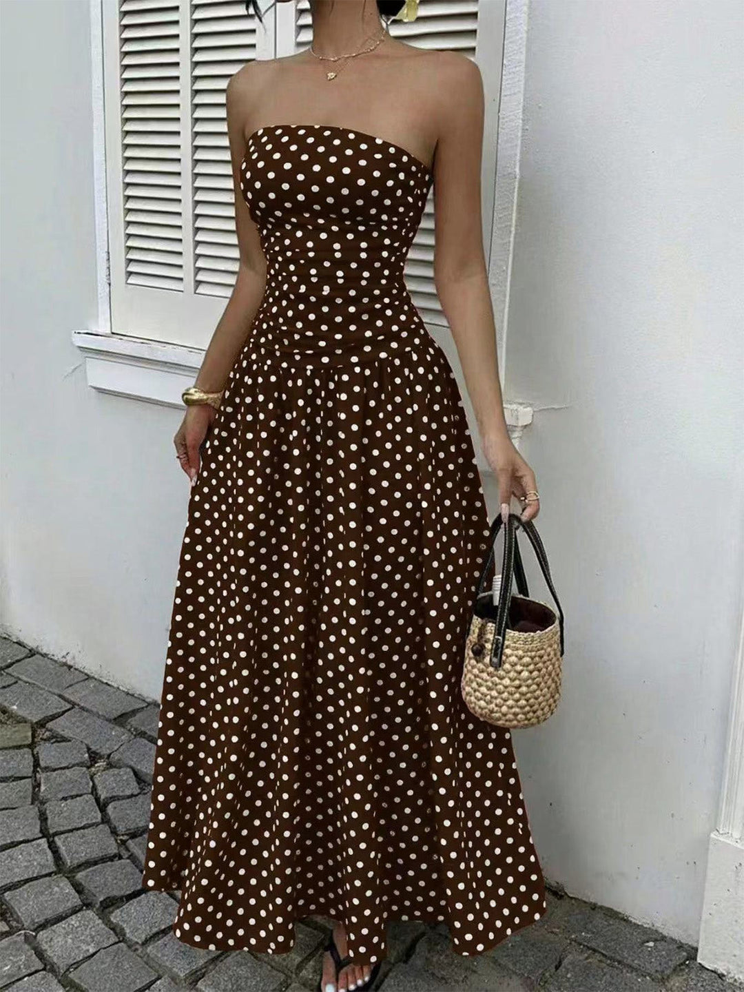 1950s Polka Dot Vintage Classic Dress 10