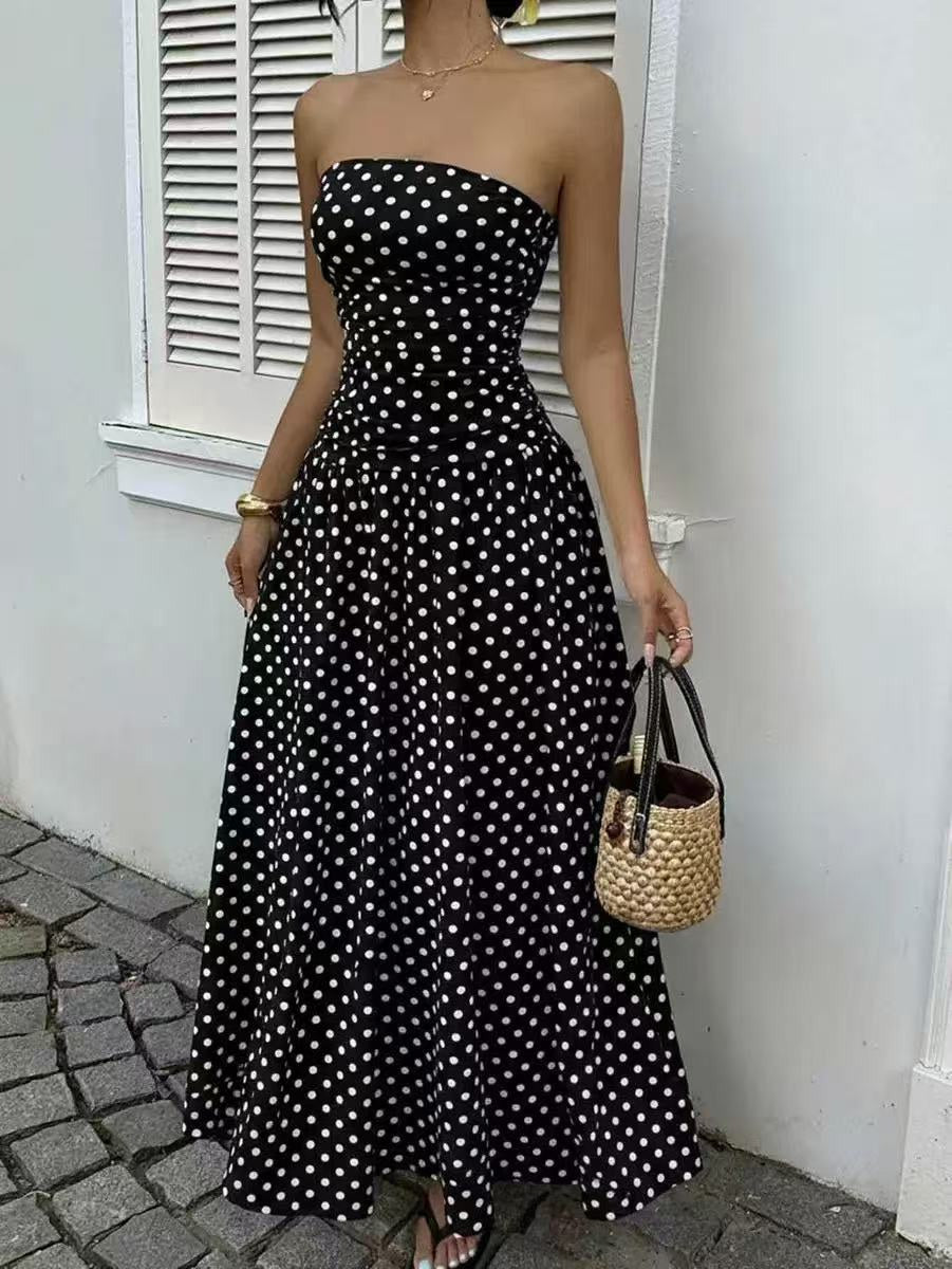 1950s Polka Dot Vintage Classic Dress 4