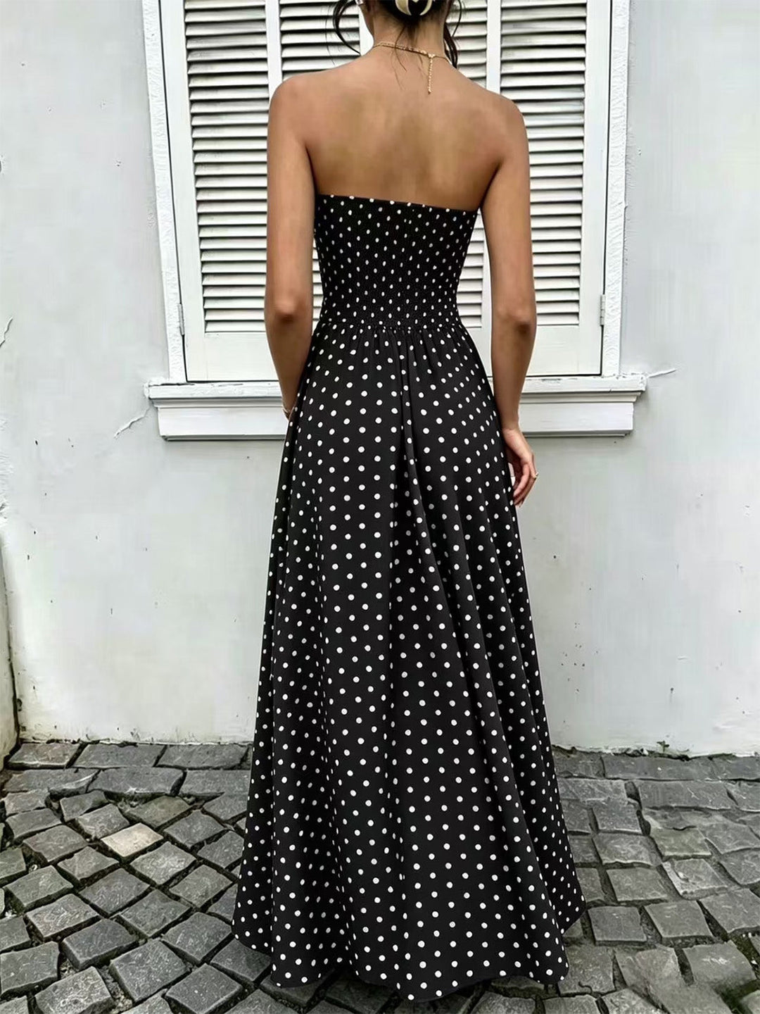 1950s Polka Dot Vintage Classic Dress 5