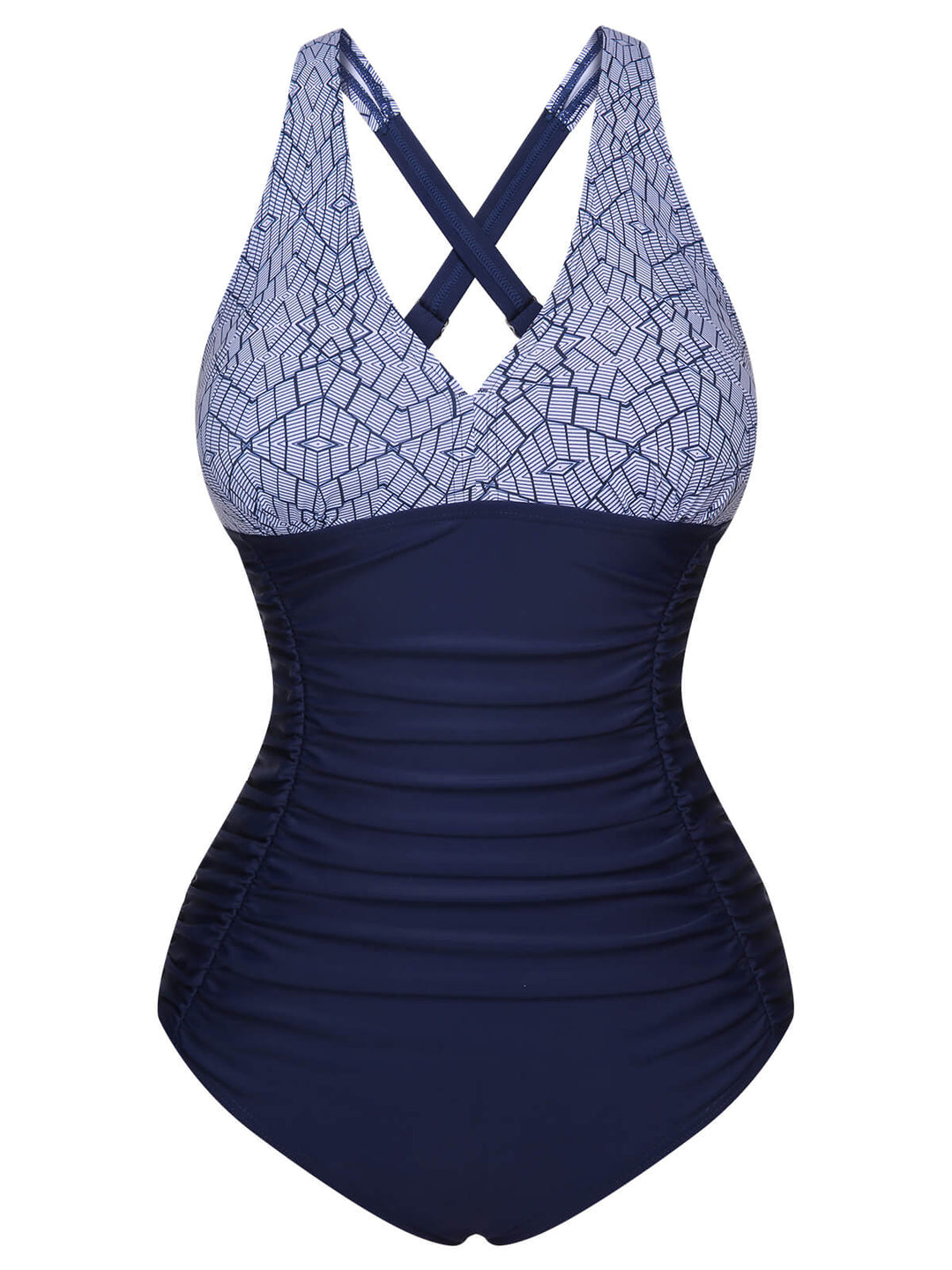 1950s Printed One-Piece Swimsuit: 1950s Riviera elegance, reimagined for her