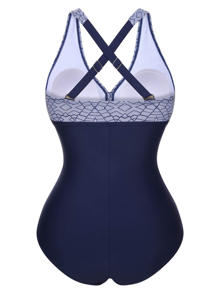 1950s Printed One-Piece Swimsuit — because 1950s glamour never goes out of style