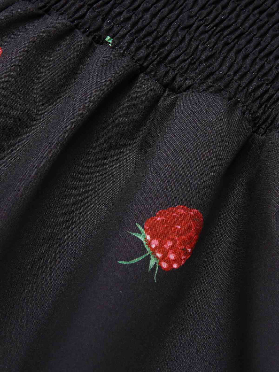 Black 1950s Raspberry Puff Sleeves Romper: beautiful vintage romper, retro jumpsuit, playful style with timeless appeal