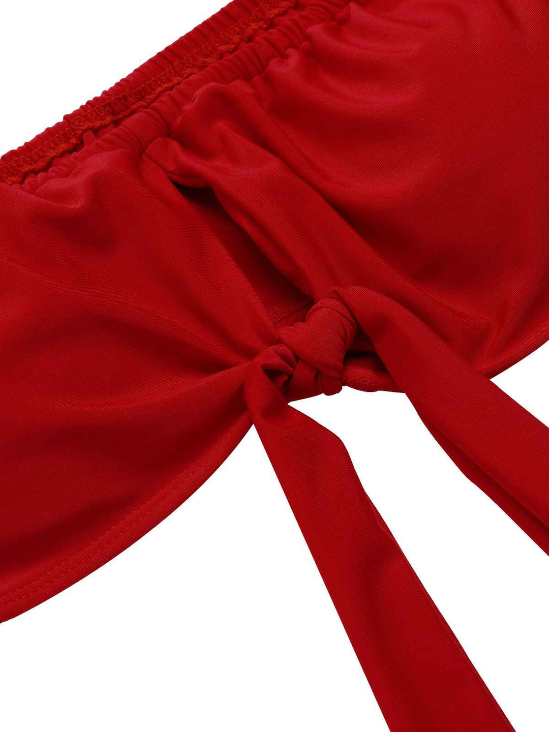 1950s Red &amp; Black Polka Dot Halter Swimsuit: timeless style reimagined