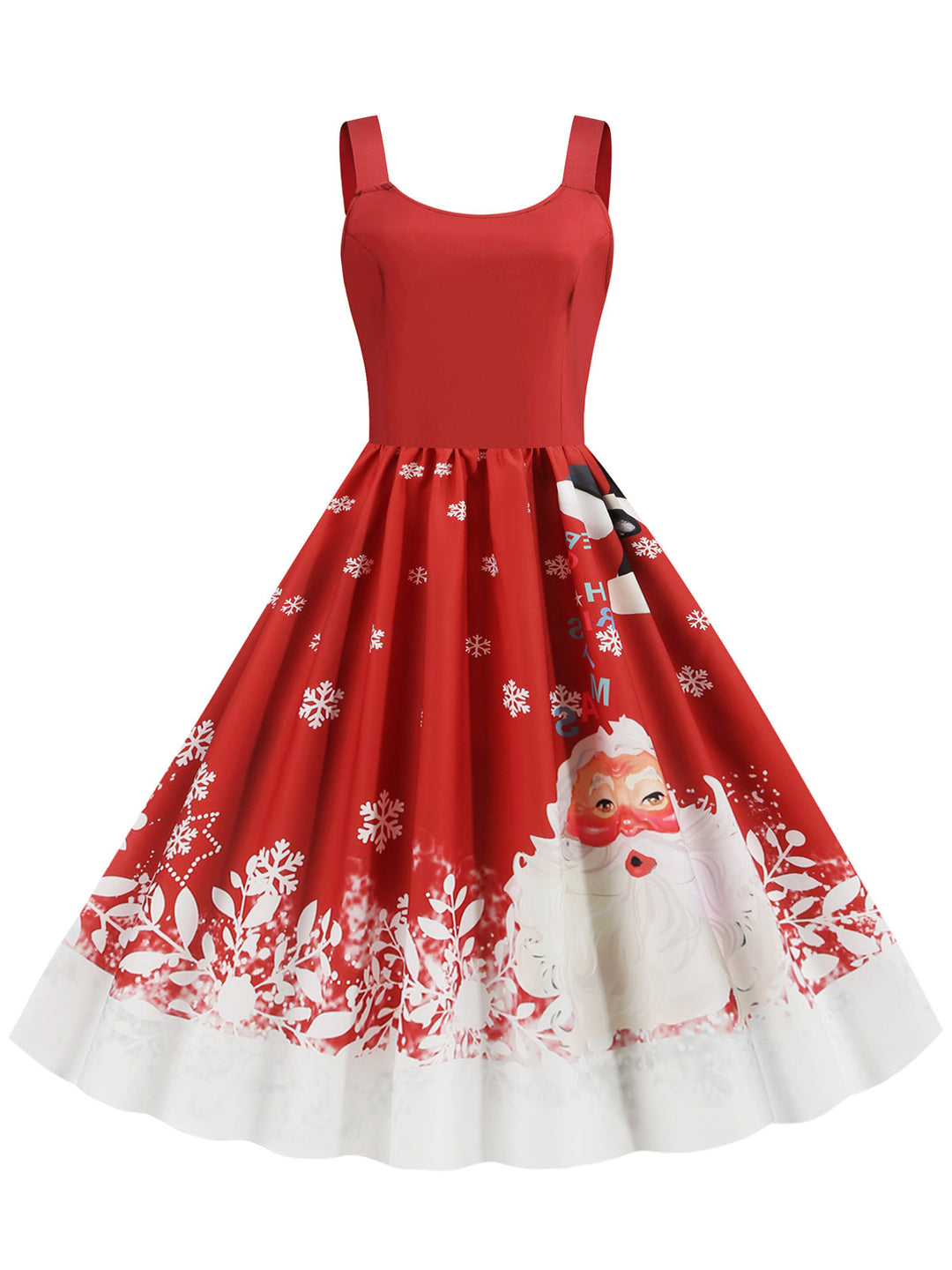 1950s Retro Christmas Santa Claus Swing Dress: timeless style reimagined
