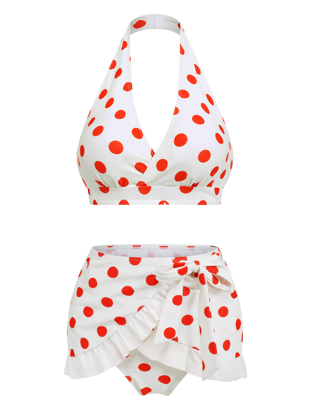 1950s Retro Polka Dots Bikini Set &amp; Apron: timeless style reimagined