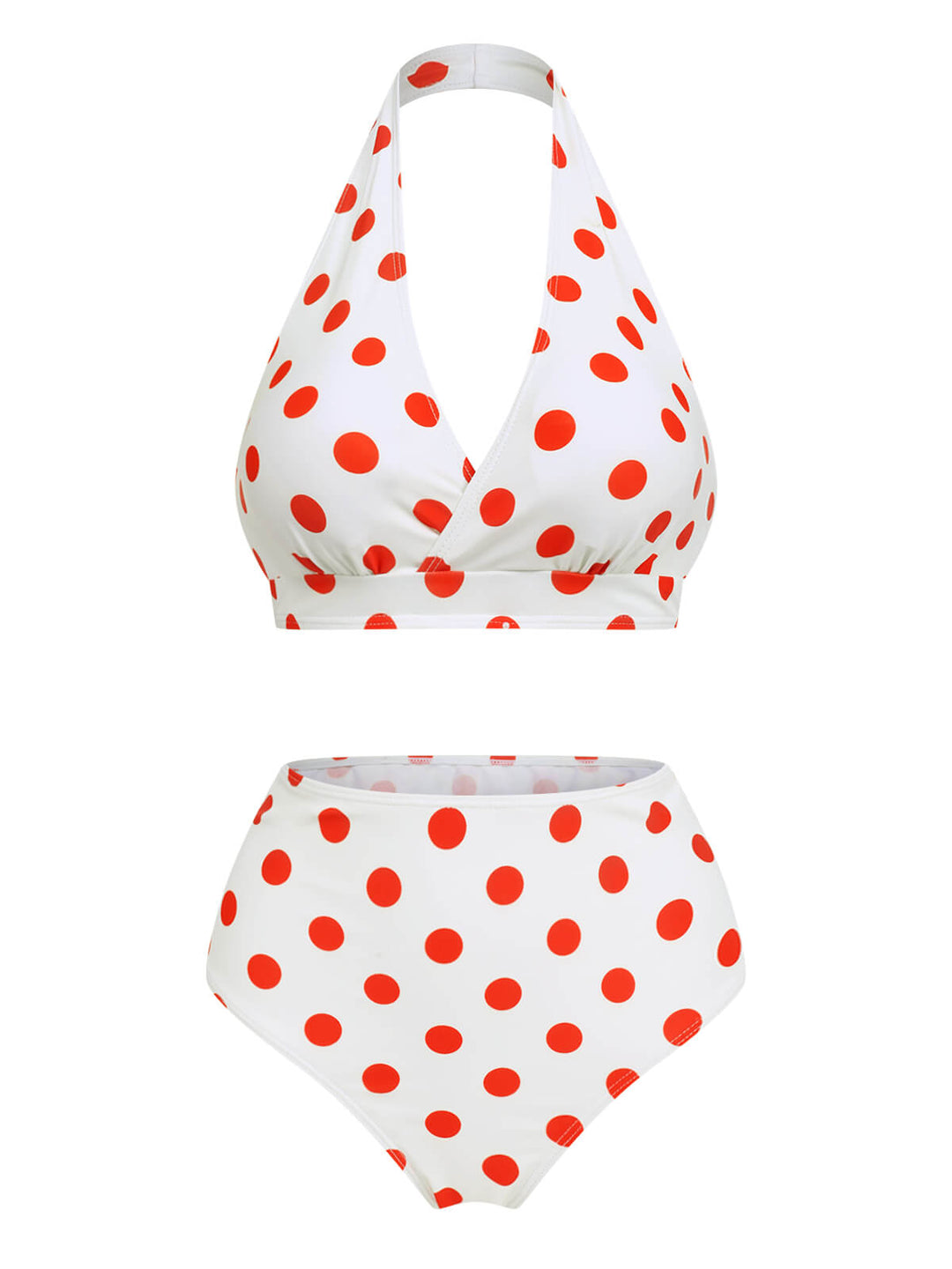1950s Retro Polka Dots Bikini Set &amp; Apron: timeless style reimagined