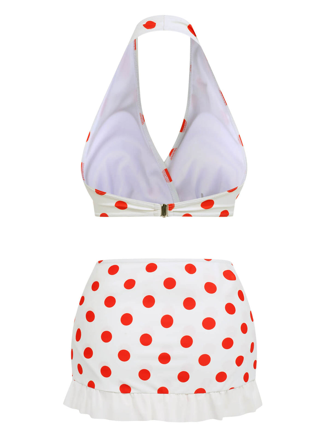 1950s Retro Polka Dots Bikini Set &amp; Apron — vintage elegance for the modern woman