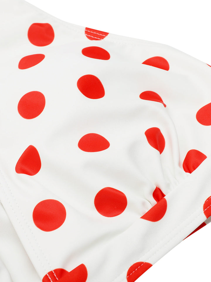 1950s Retro Polka Dots Bikini Set &amp; Apron — vintage elegance for the modern woman