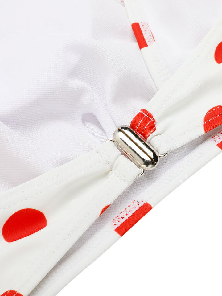 1950s Retro Polka Dots Bikini Set &amp; Apron: timeless style reimagined