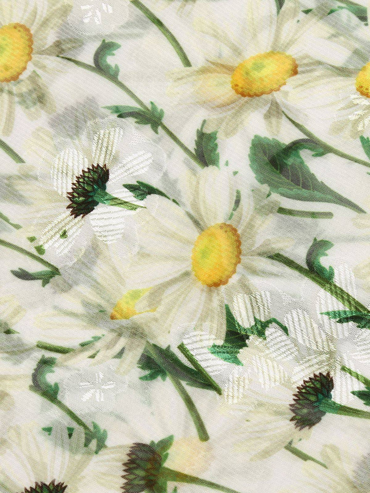 1950s Romper &amp; White Floral Skirt, classic vintage style elegant retro fashion - Image 11