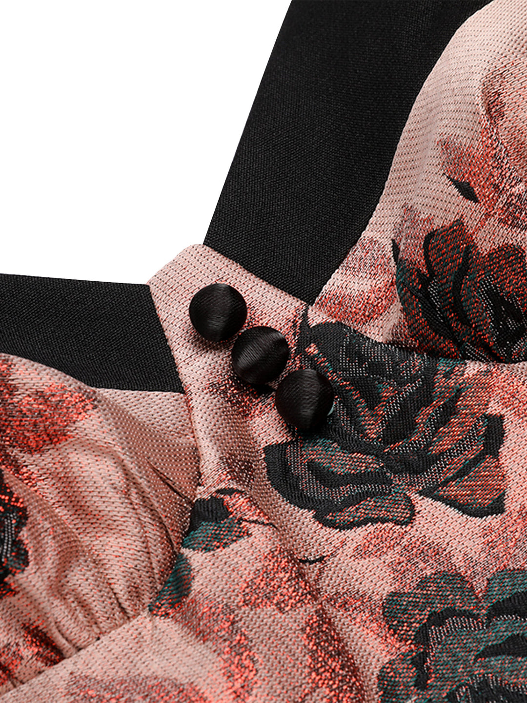 1950s Roses Embossed Satin Swing Dress, vintage dress, fashion, rockabilly, pin-up fashion - perfect for women who love vintage and fashion