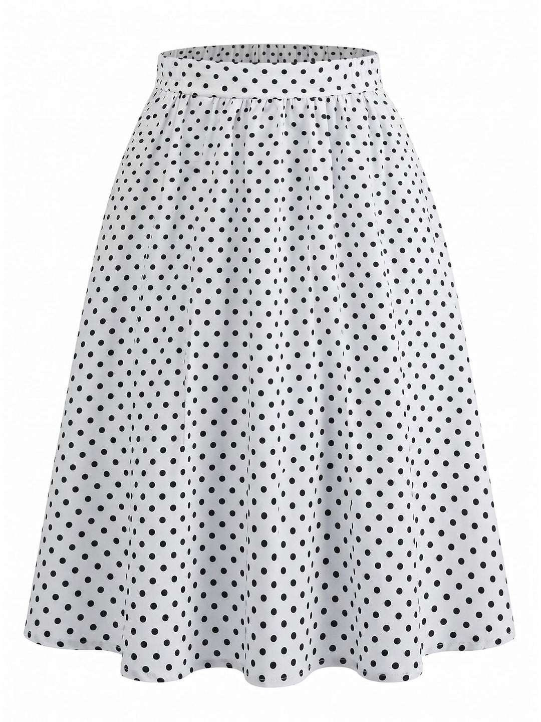 1950s Plaid Puff Sleeve Lapel Collar Skirt 4