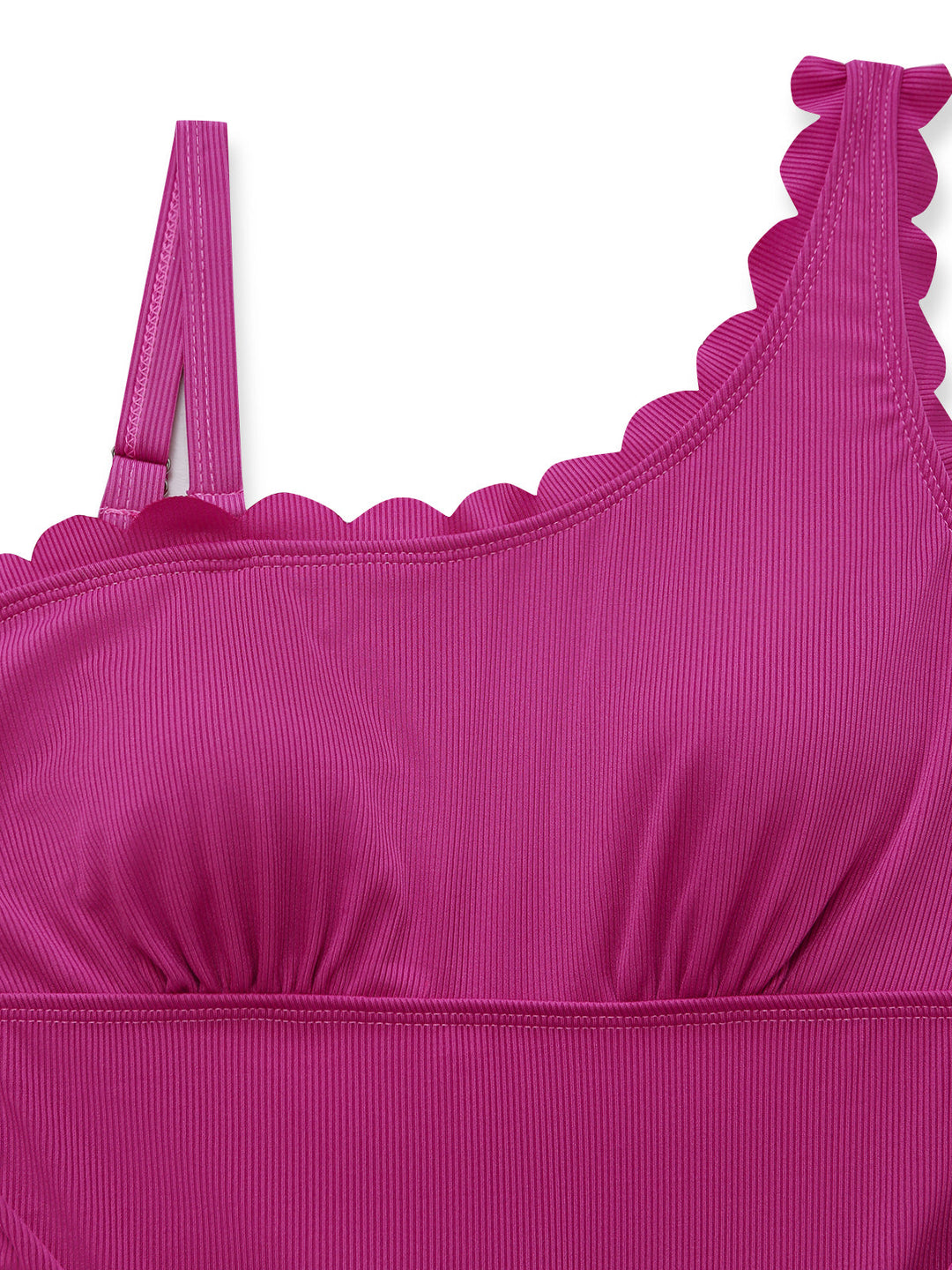 Pink Ruffle Slim Bikini One Piece One Piece Swimsuit 7
