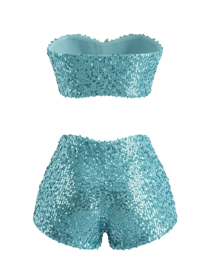 Sequin-Starfish-Bandeau-Bikini-Set, vintage, retro, swimwear