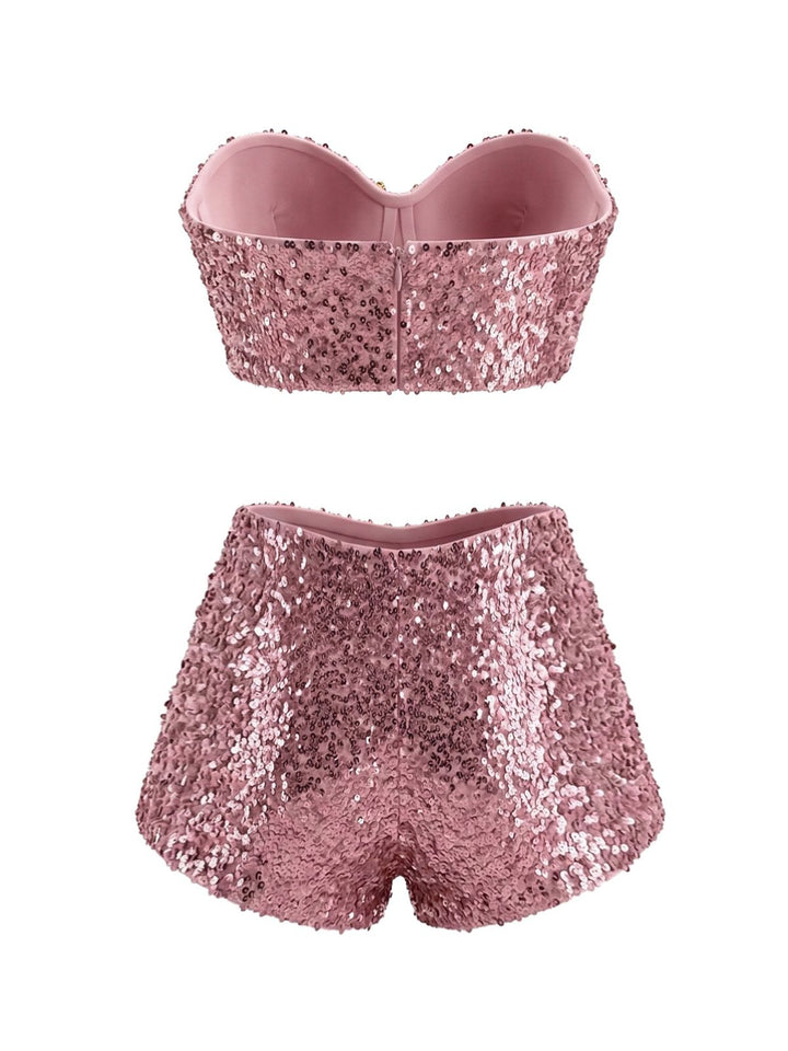 Sequin-Starfish-Bandeau-Bikini-Set, vintage, retro, swimwear