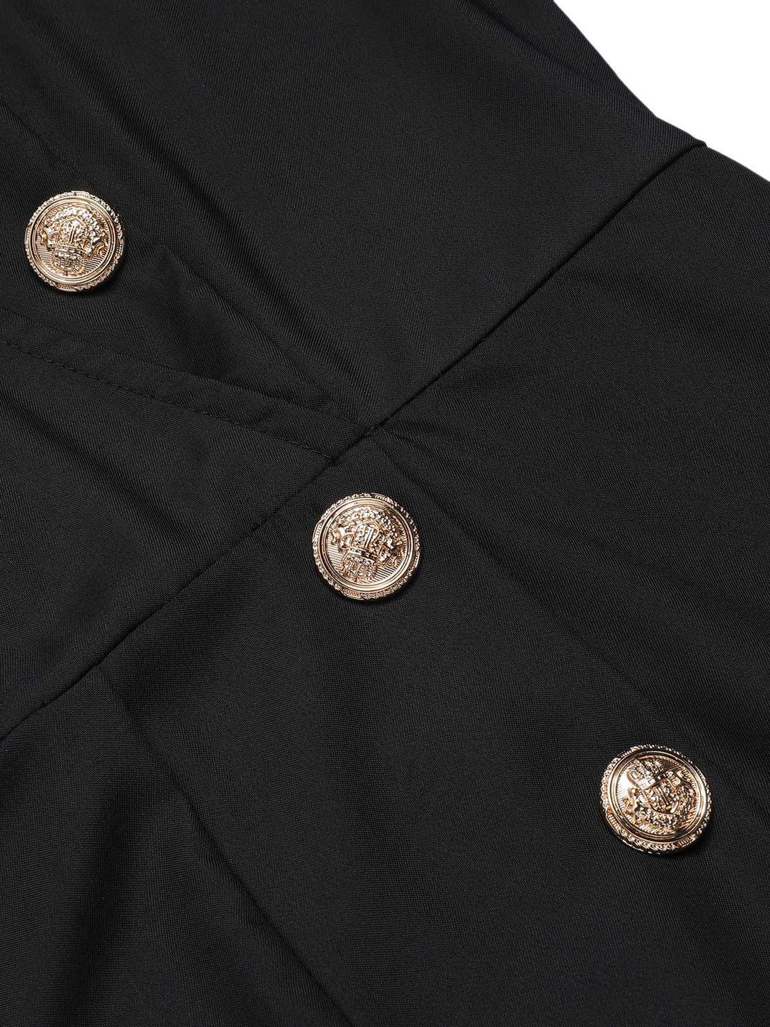 1950s Sleeveless Buttoned Solid Jumpsuit — 1950s style that transcends decades