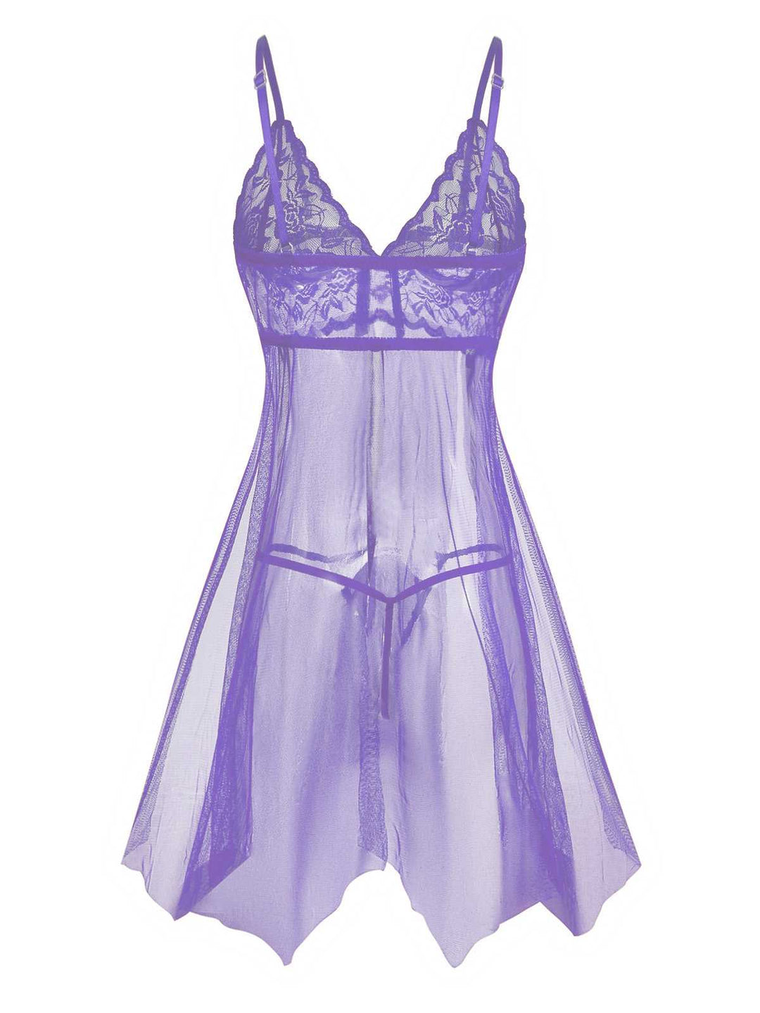 Slip Lace Bow Sheer Nightdress - vintage dress, retro fashion, rockabilly