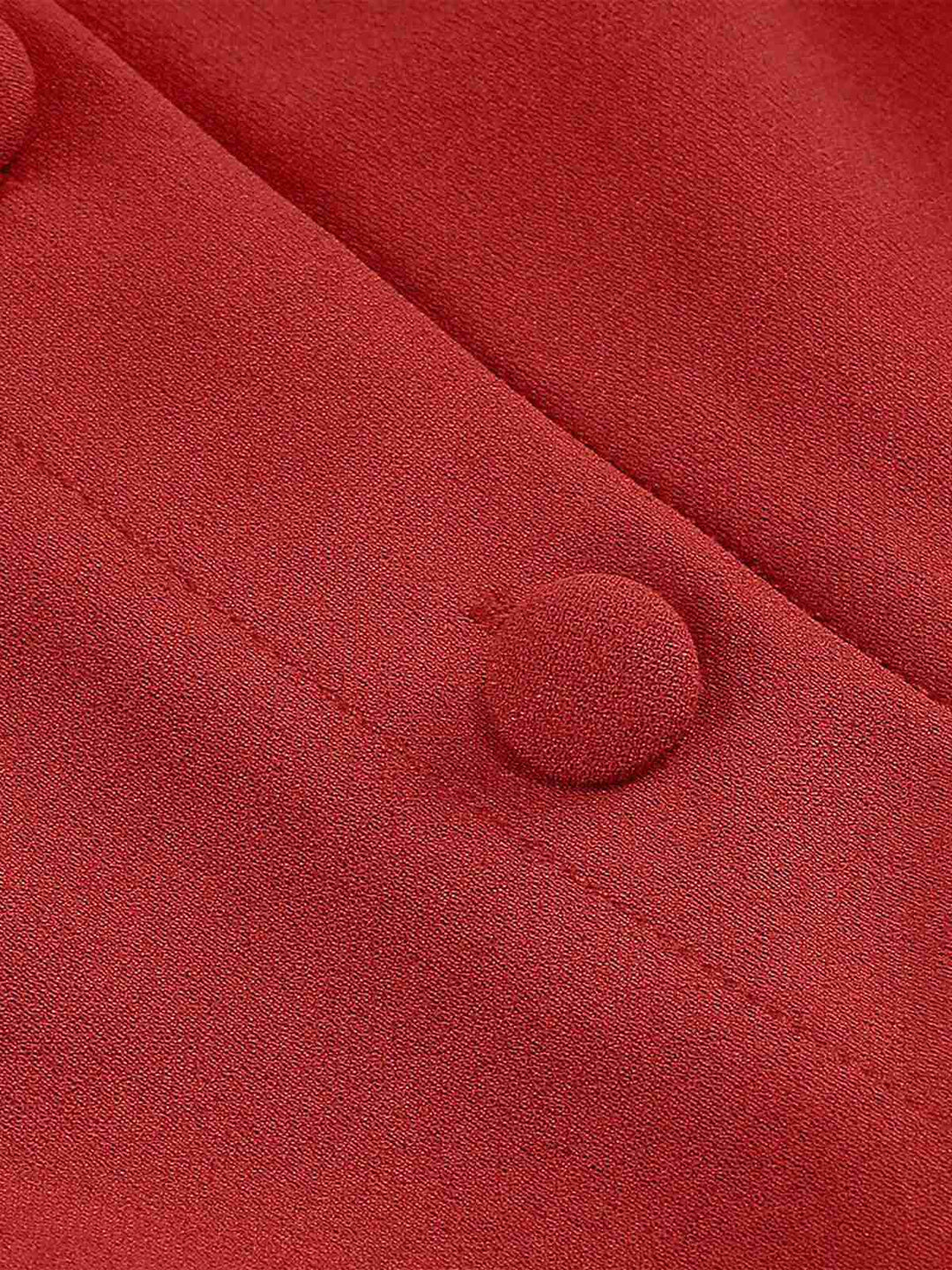 1950s Solid Bow Collar Buttoned Swing Dress: where 1950s romance meets her modern spirit