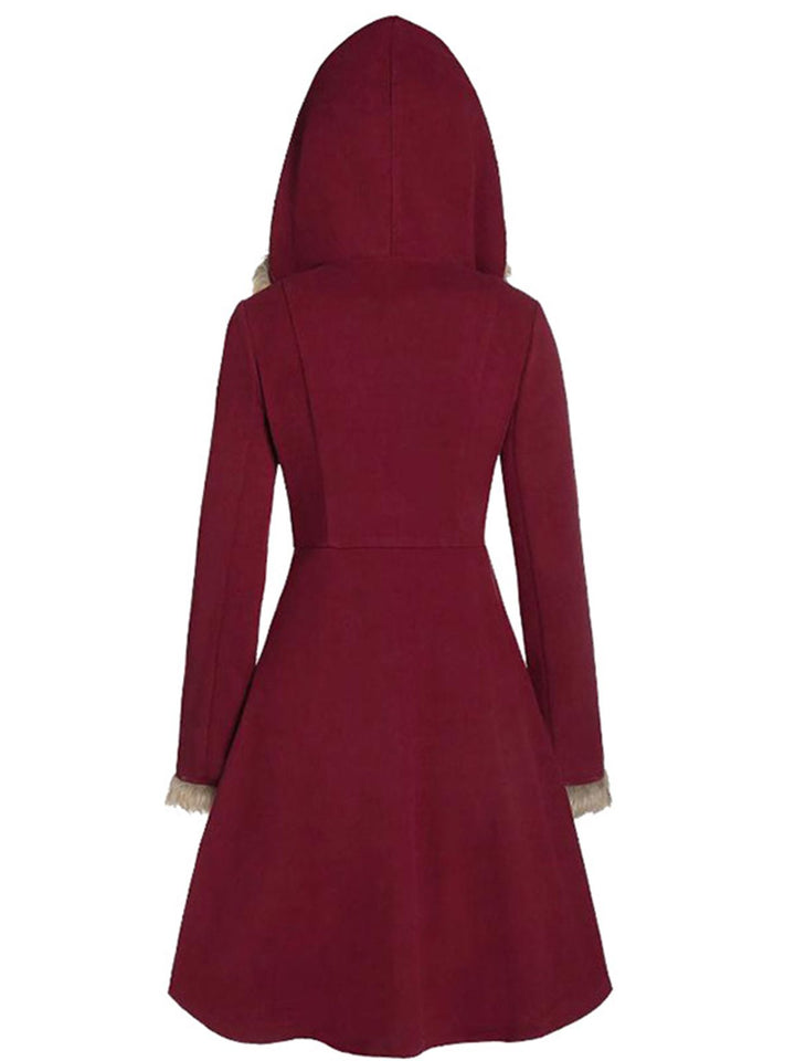 1950s Solid Buckle Fur Trimmed Coat — vintage elegance for the modern woman