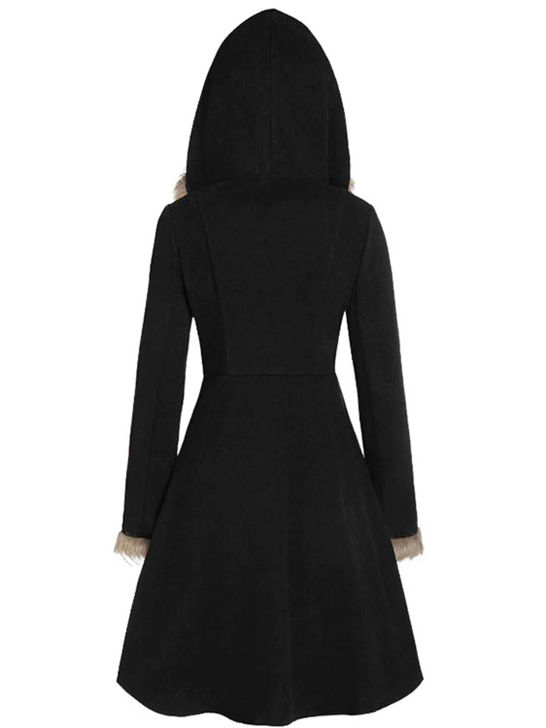 1950s Solid Buckle Fur Trimmed Coat — vintage elegance for the modern woman