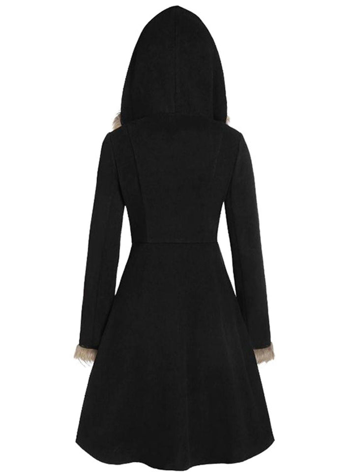 1950s Solid Buckle Fur Trimmed Coat — vintage elegance for the modern woman