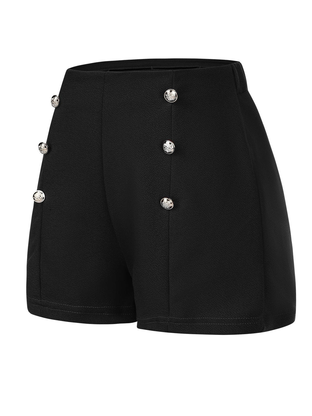 1950s Solid Button High Waisted Shorts, vintage fashion, retro style - perfect for women who love vintage and retro fashion