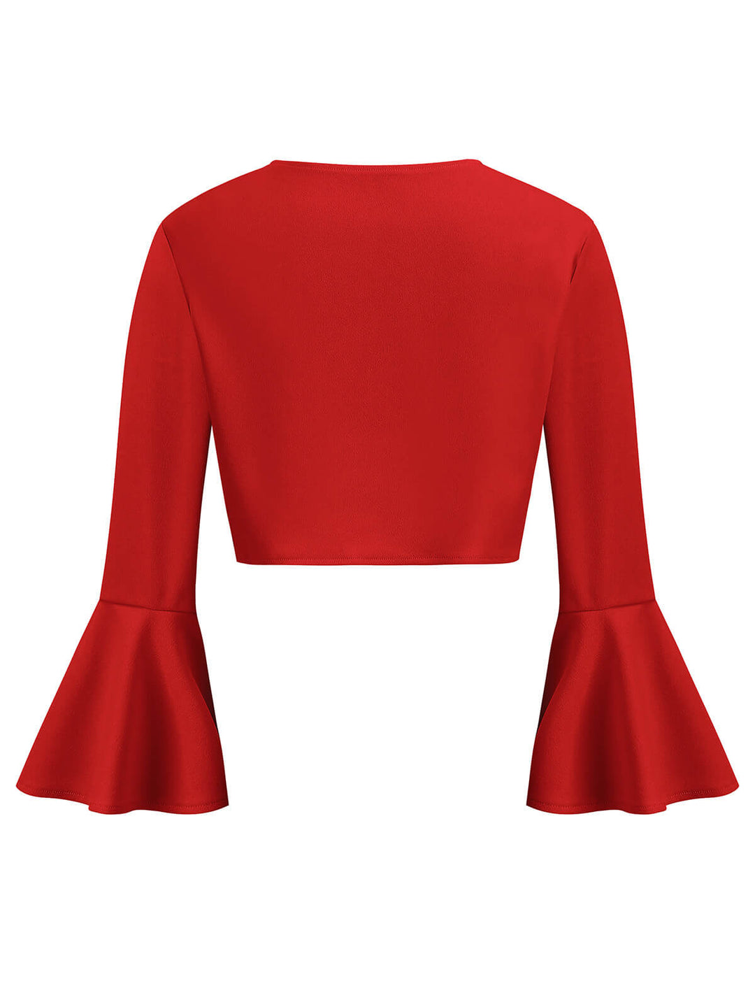 1950s Solid Christmas Trumpet Sleeved Jacket: timeless style reimagined