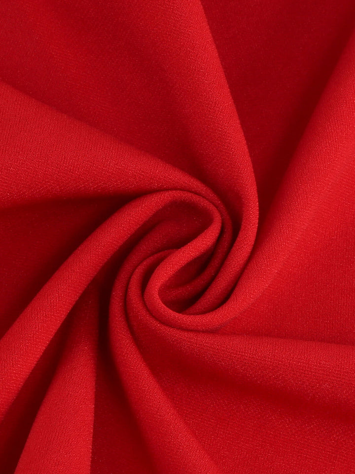 1950s Solid Christmas Trumpet Sleeved Jacket: timeless style reimagined