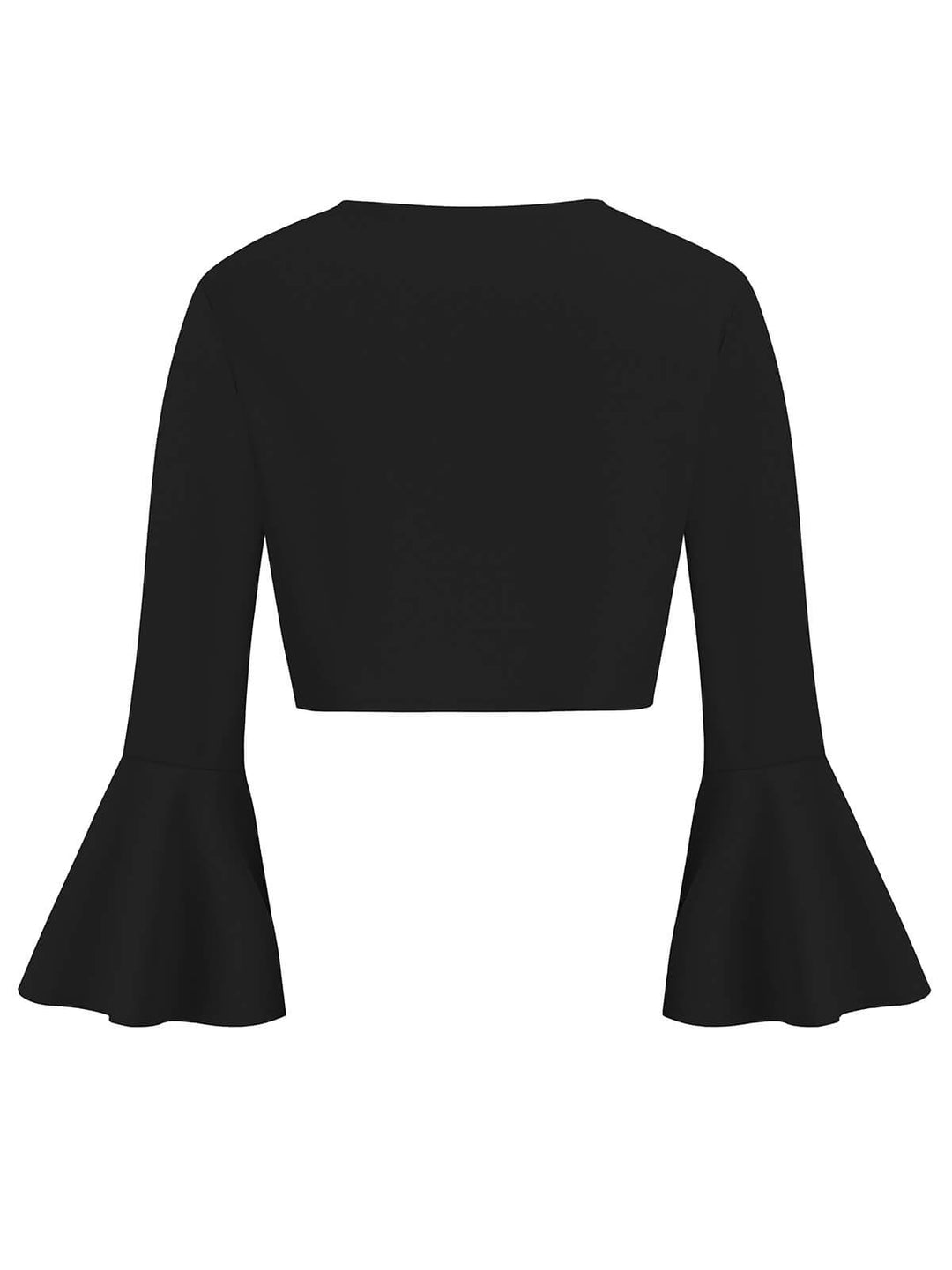 1950s Solid Christmas Trumpet Sleeved Jacket: timeless style reimagined