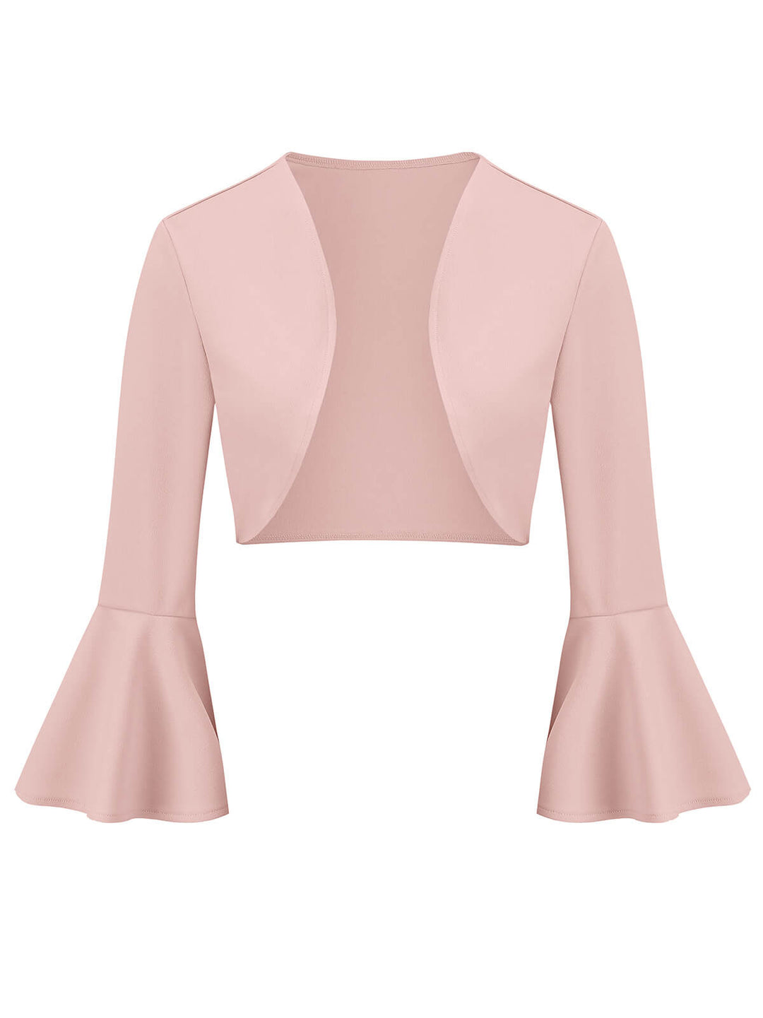 1950s Solid Christmas Trumpet Sleeved Jacket — vintage elegance for the modern woman