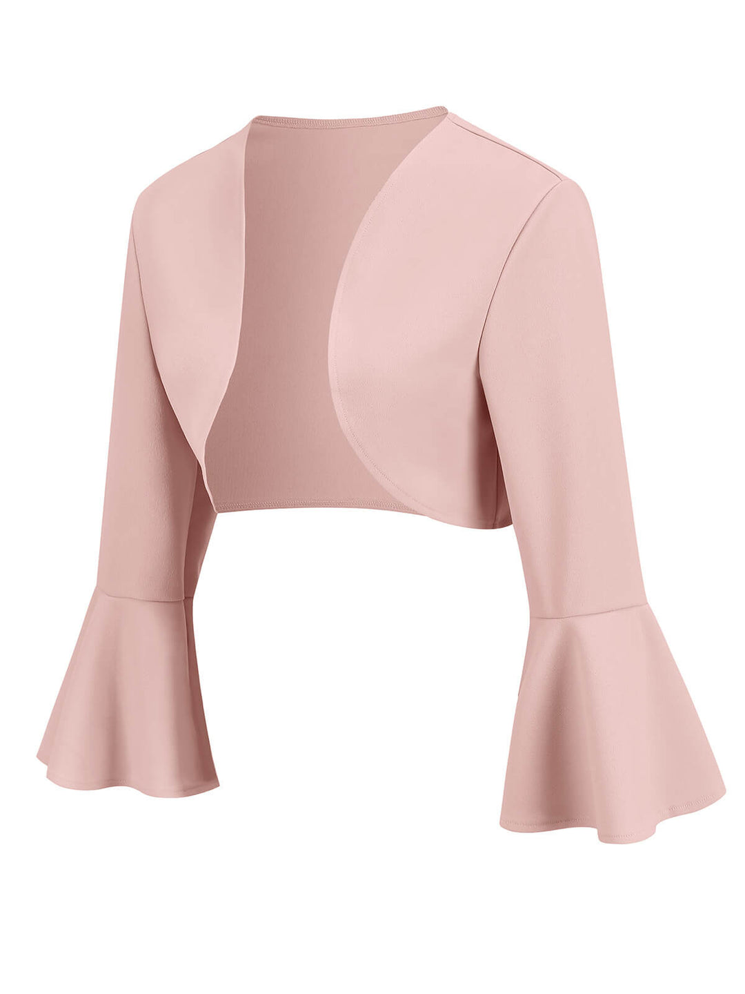 1950s Solid Christmas Trumpet Sleeved Jacket: timeless style reimagined